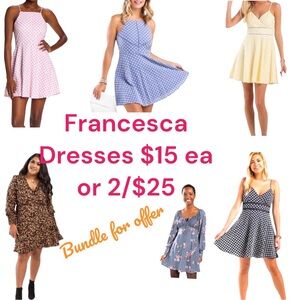 Various Francesca dresses NWT
